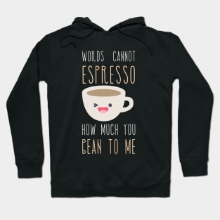 Words Cannot Espresso How Much You Bean To Me Hoodie